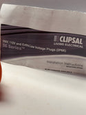 Clipsal 56P21532-EO 56 Series Flat 2 Pin Straight Plug (Orange)