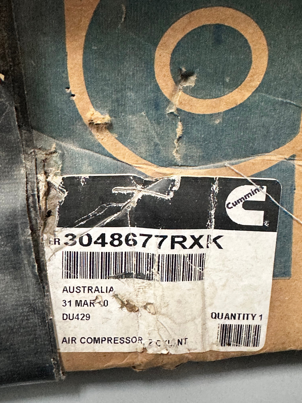 Cummins 3048677RX Remanufactured 2-Cylinder Air Compressor