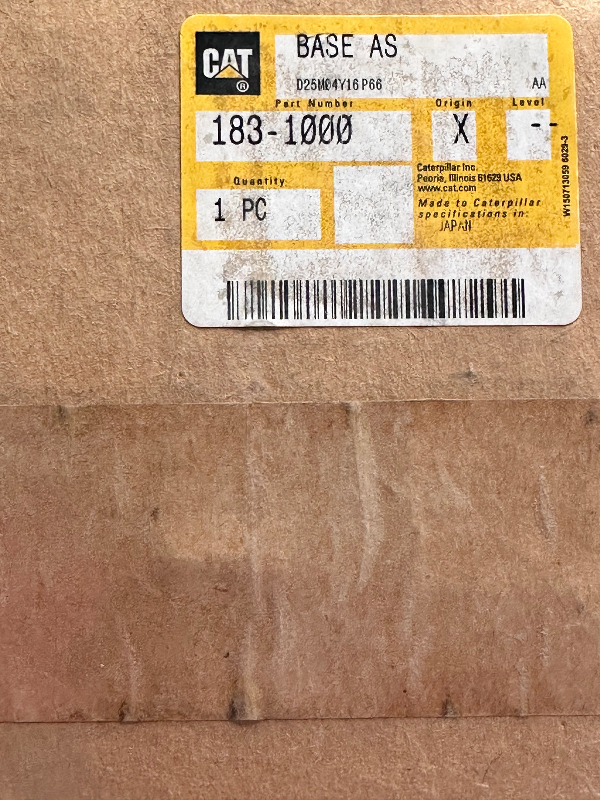 CAT 183-1000 Fuse/Relay Panel Harness Base Assembly