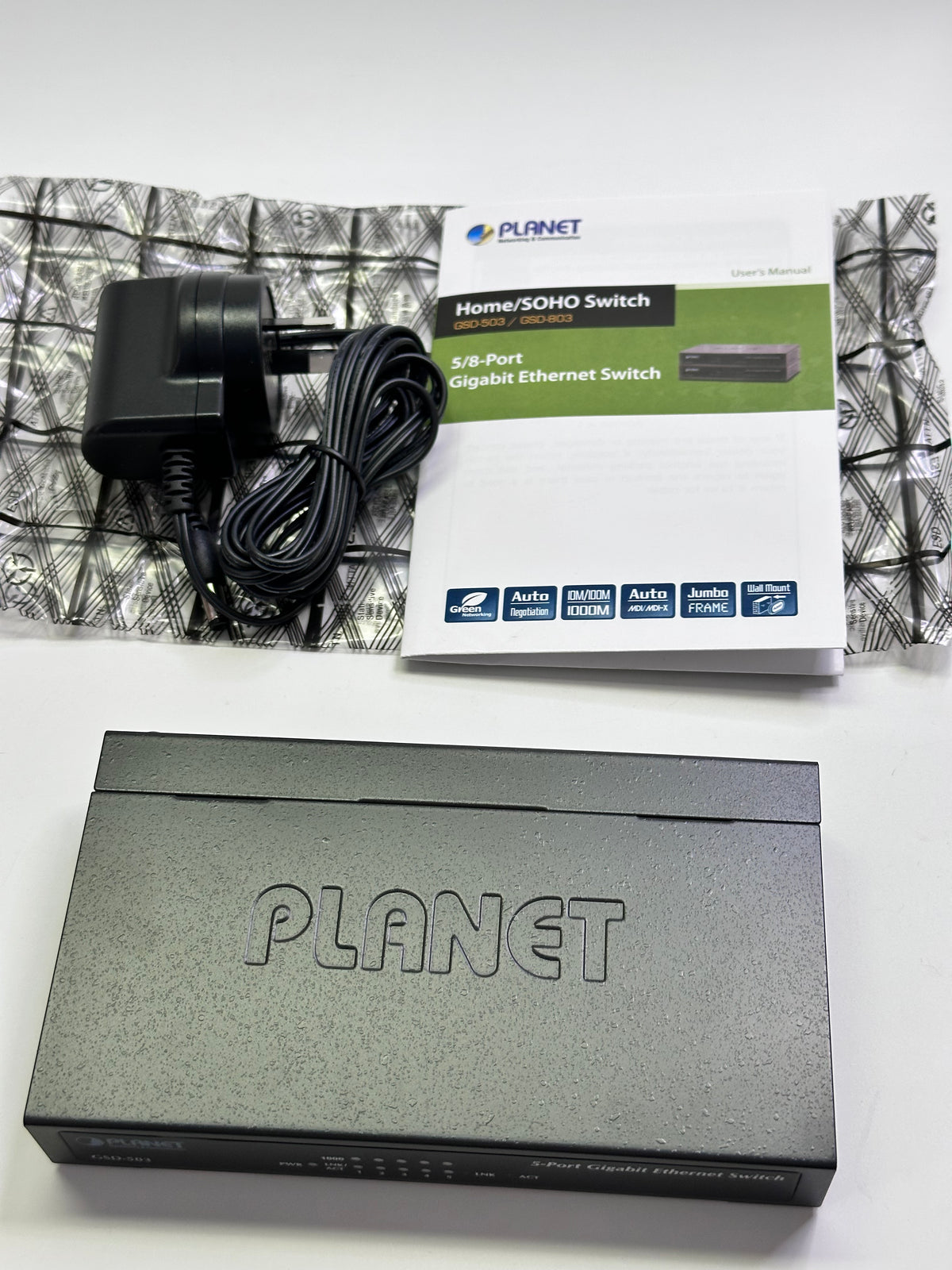 Planet GSD-503 5-Port 10/100/1000BASE-T Gigabit Ethernet Switch