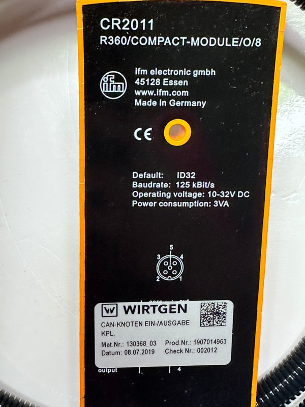 Wirtgen 130368 Input/Output Can Node 10-30VDC NIB