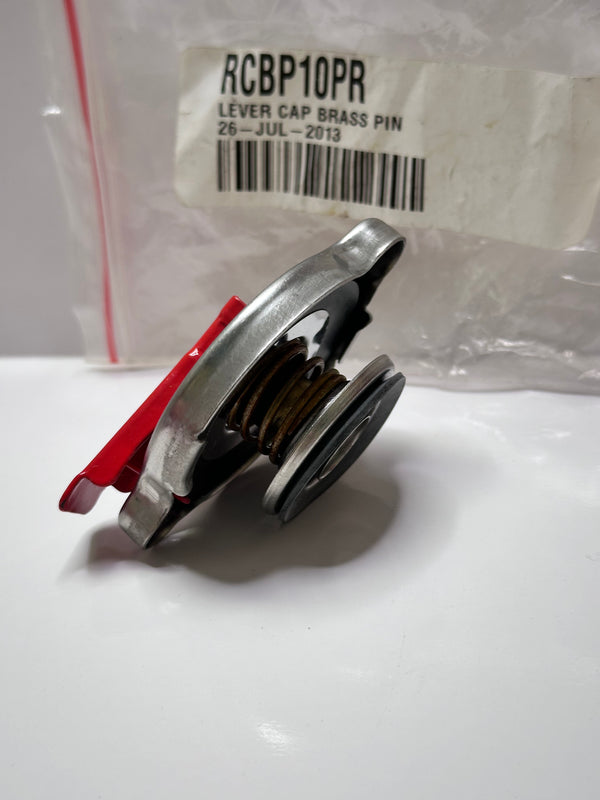 RCBP10PR Lever Radiator Cap, Brass Pin
