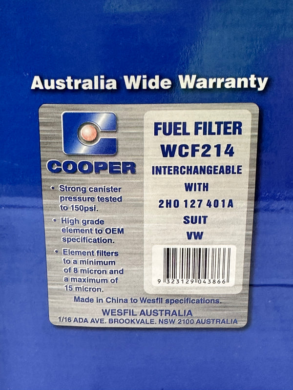 Wesfil WCF214 Diesel Fuel Filter