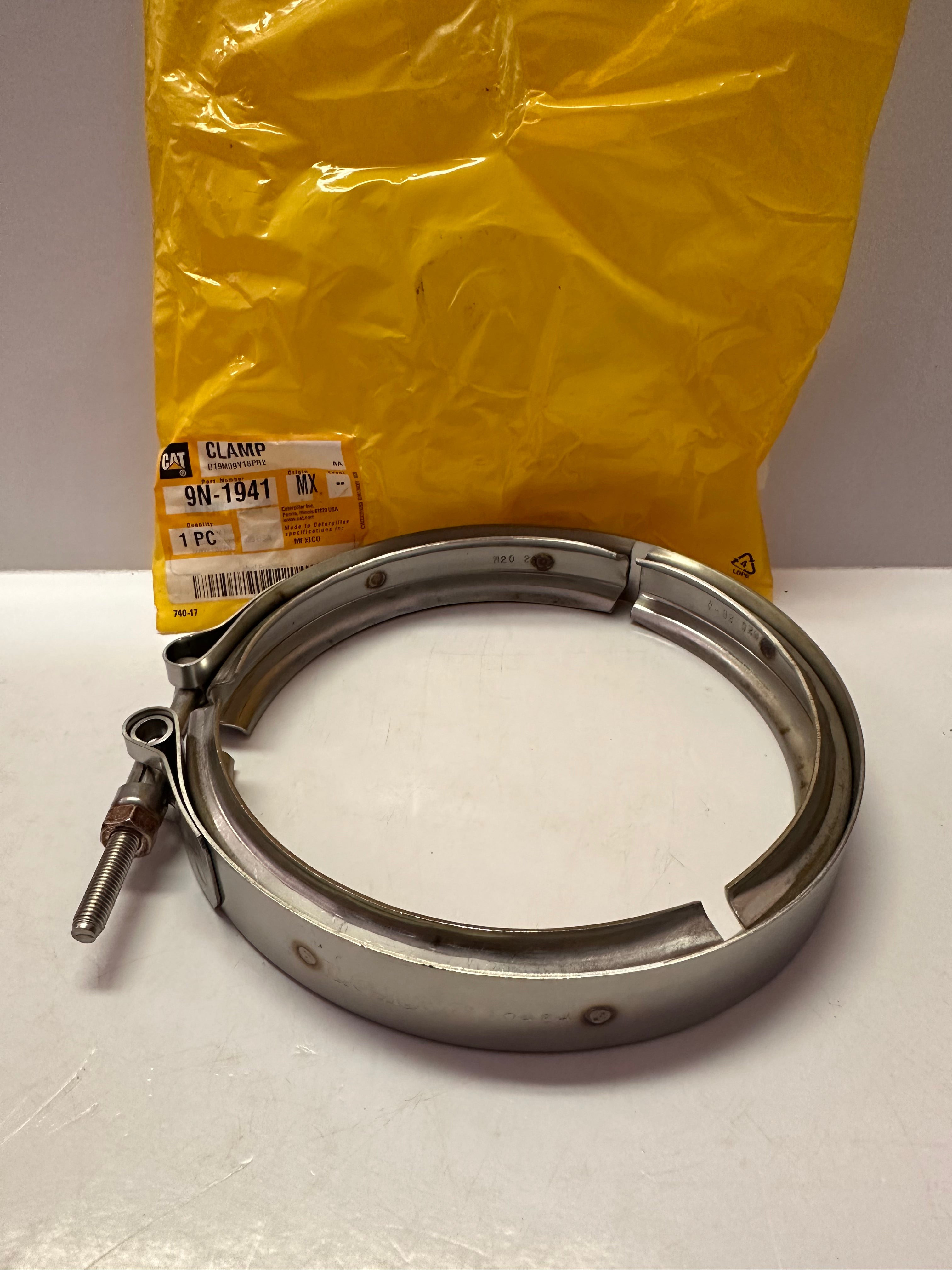 Cat.net Clamp 9N-1941 V-Band Clamp 149.40mm Turbo Clamp - Genuine CAT part | Mining ...