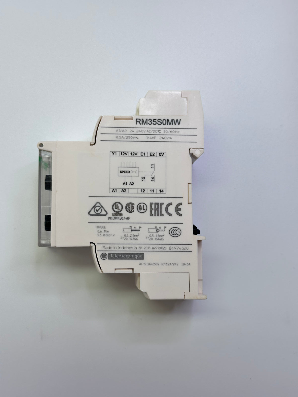 Schneider Electric RM35S0MW Speed Control Relay — 940525