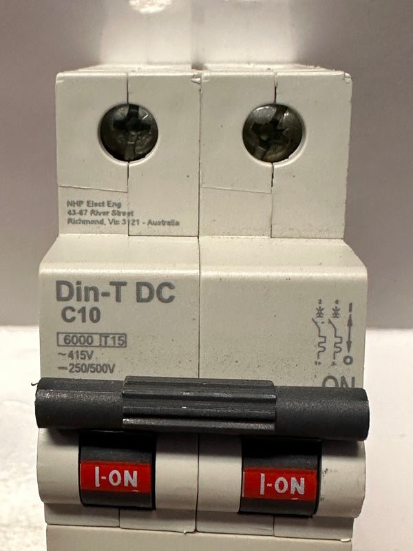 DTCBDC210C DIN-T DC C10 Miniature Circuit Breaker 2P 10A