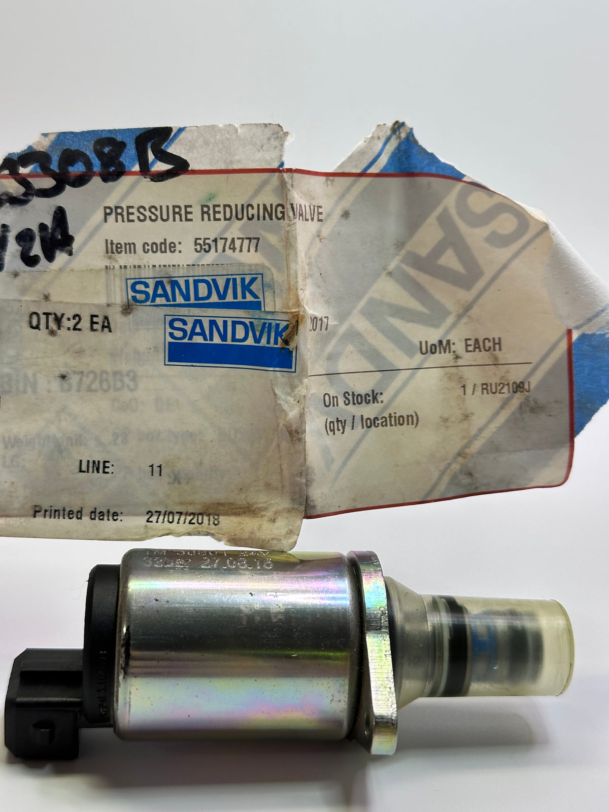 TM38302 Proportional Pilot Solenoid Valve, Listed 24V / 32 Bar