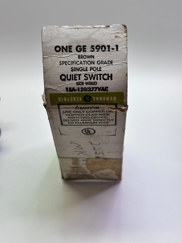 GE 5901-1 Single Pole AC Quiet Switch 15A 120/277V