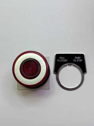 9001KR9R Head for push button, Harmony 9001K, metal, mushroom 41mm, red, 30mm, 2 positions, push pull