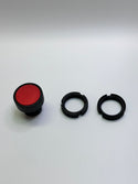 ZA2BA4 Red Flush Pushbutton head Ø22 spring return unmarked