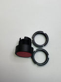 ZA2BA4 Red Flush Pushbutton head Ø22 spring return unmarked
