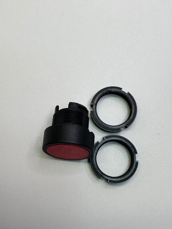 ZA2BA4 Red Flush Pushbutton head Ø22 spring return unmarked