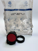 ZA2BA4 Red Flush Pushbutton head Ø22 spring return unmarked