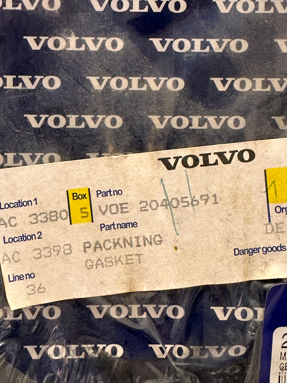 Volvo 20405691 Water Pump Gasket