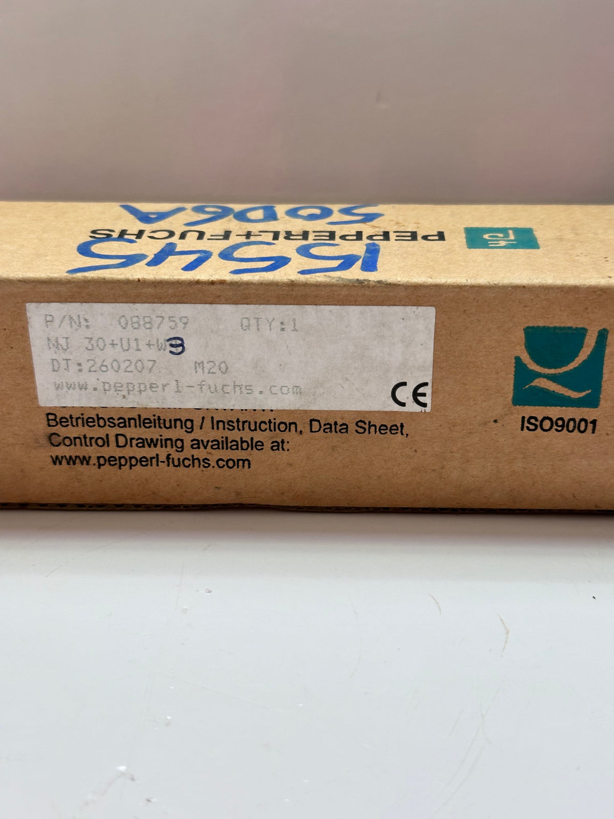 Pepperl + Fuchs NJ30+U1+W4 Inductive Sensor 088759