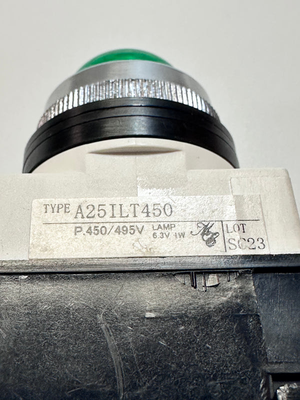 A25 ILT 450 G Pilot Light, Round - Green Lens