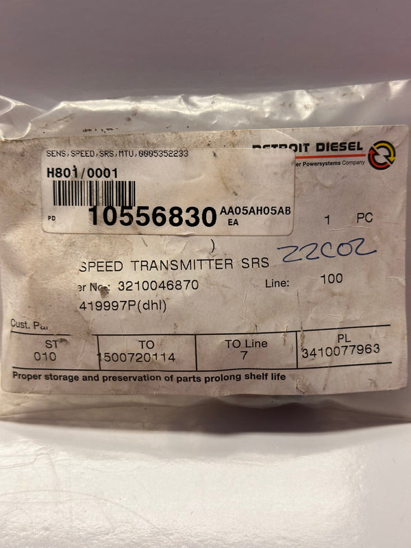 MTU 0005352233 Speed Transmitter SRS