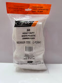 Capri 50pk Heavy Duty Reusable White Plastic Dinner Forks