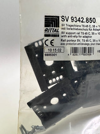 Rittal SV 9342850 SV Support Rail, TS 45C 35x10mm for OM adaptors/supports  - Bag of 5
