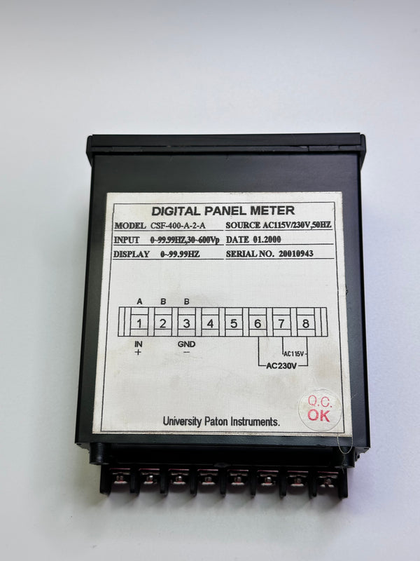Four Digital Frequency Panel Meter CSF-400-A-2-A