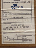 STAHL 8003/131 2 Position Control Switch for Panel Mount Series 8003