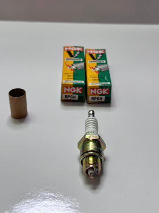 NGK BP6H V-Grooved Nickel Spark Plugs, bag of 2