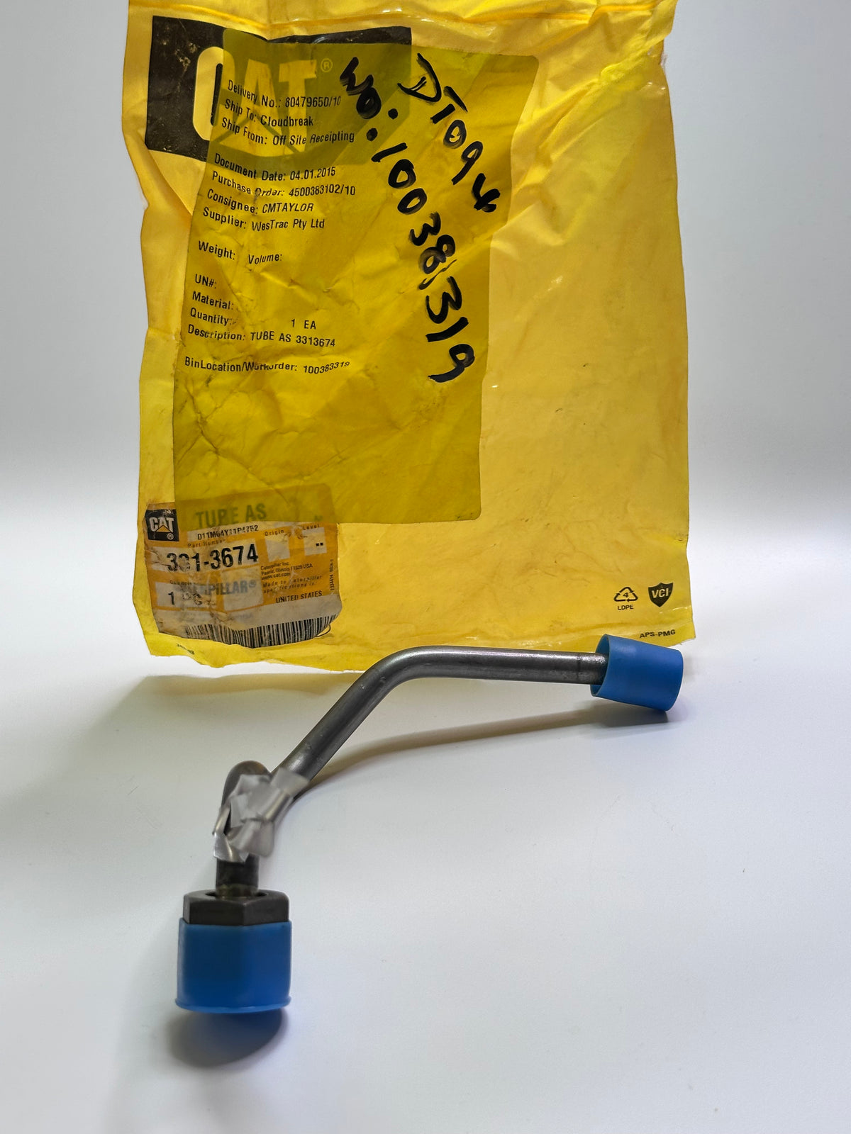 Genuine CAT 331-3674 Multi-Bend Steel Tube Assembly – 9.52mm OD
