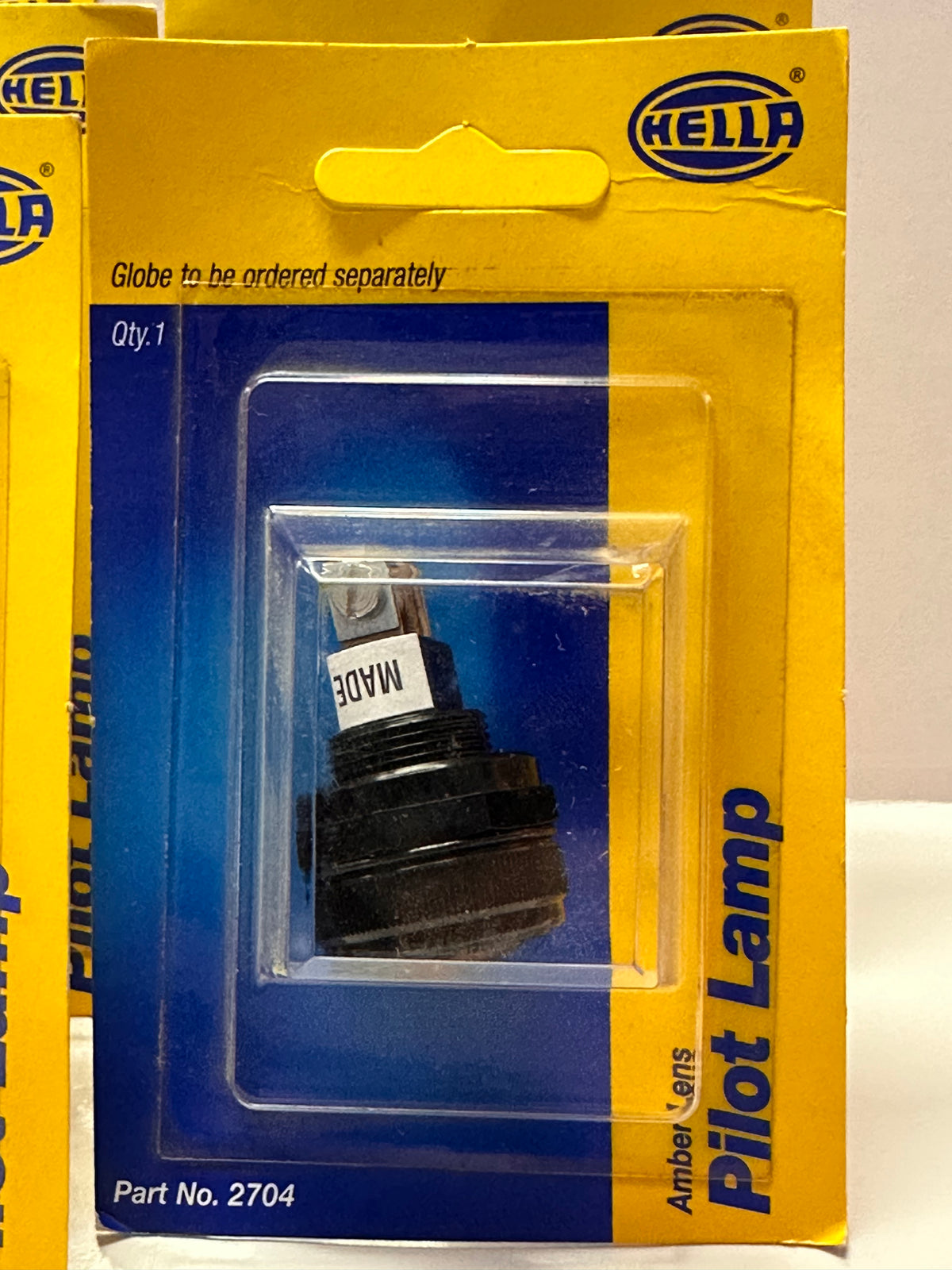 Hella 2704 Amber Pilot Lamp — 17.5mm Mounting