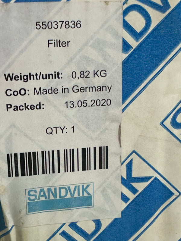 55037836 Sandvik Water Separator