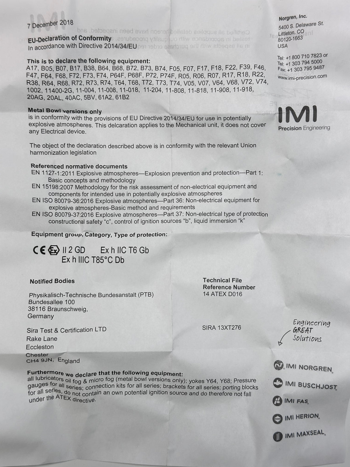 Sandvik 55037836 Water Separator