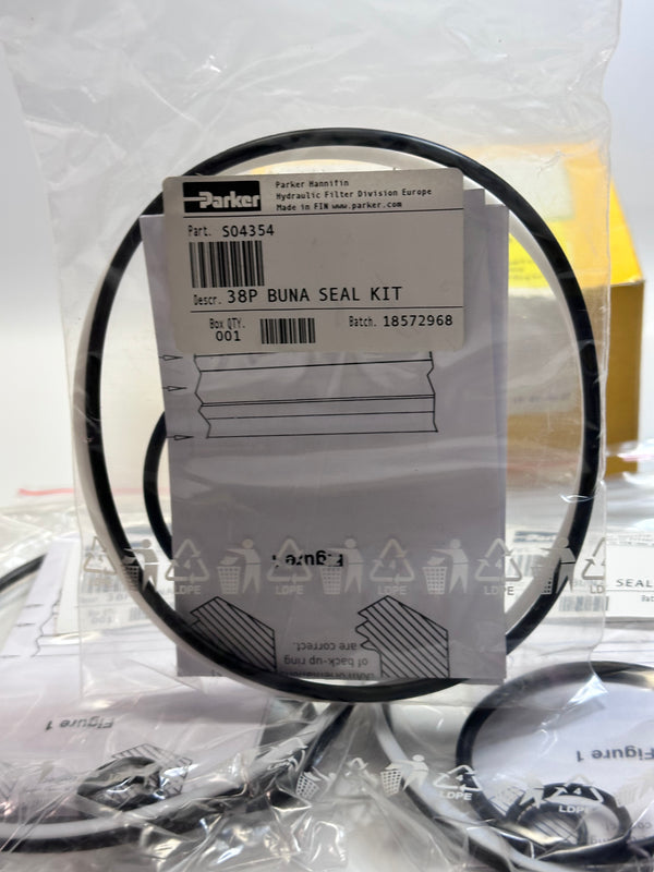 Parker S04354 38P Seal Kit, Nitrile