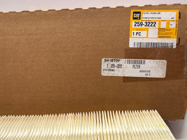 Caterpillar CAT 259-3222 Cabin Air Filter