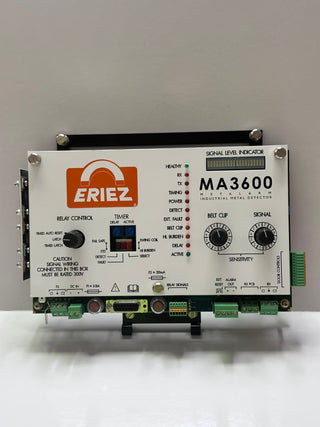 Eriez MA3600 Series Metalarm Relay Control for Hawk and Eagle Model Industrial Metal Detectors