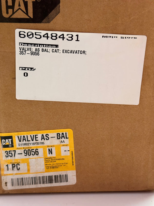 Caterpillar CAT 357-9056 Valve Assy-Ball