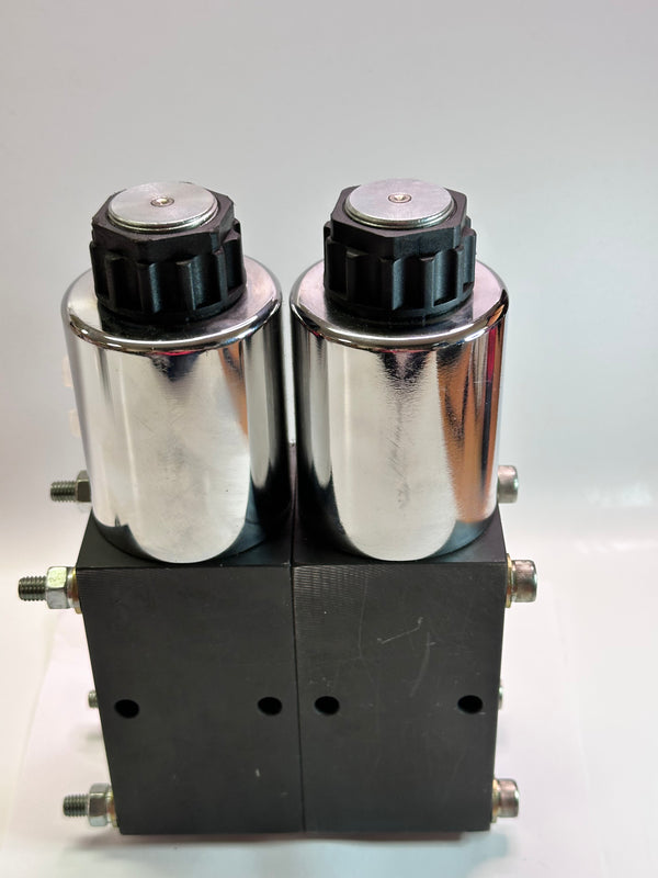 HYE6212-D24 Stackable 1/2" BSPP 6 Port Selector Valves