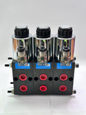 HYE6212-D24 Stackable 1/2" BSPP 6 Port Selector Valves