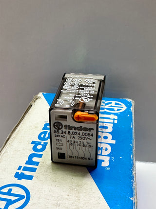 Finder 55.34.8.024.0054 Plug In Relay, 24V, 4PDT