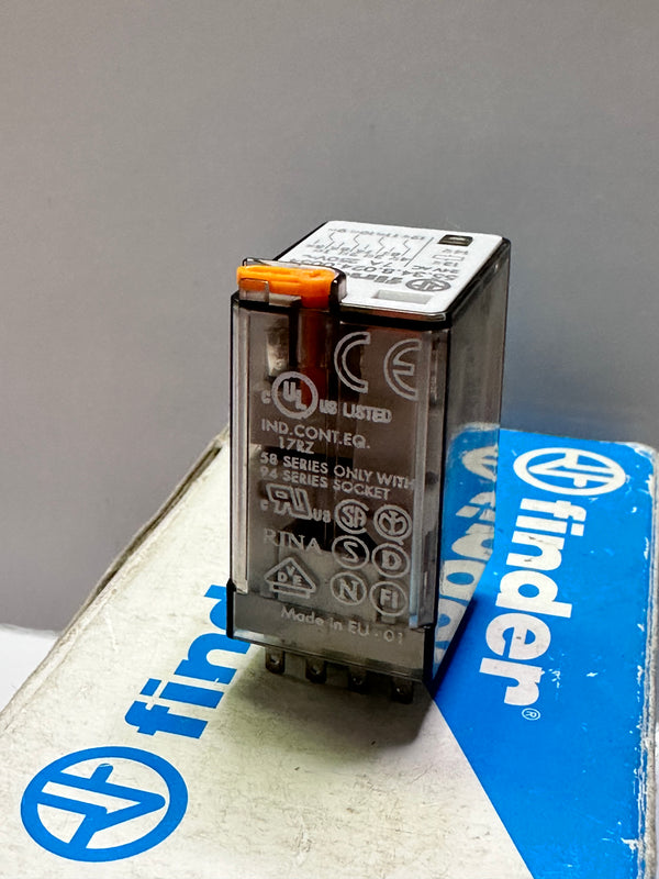 Finder 55.34.8.024.0054 Plug In Relay, 24V, 4PDT