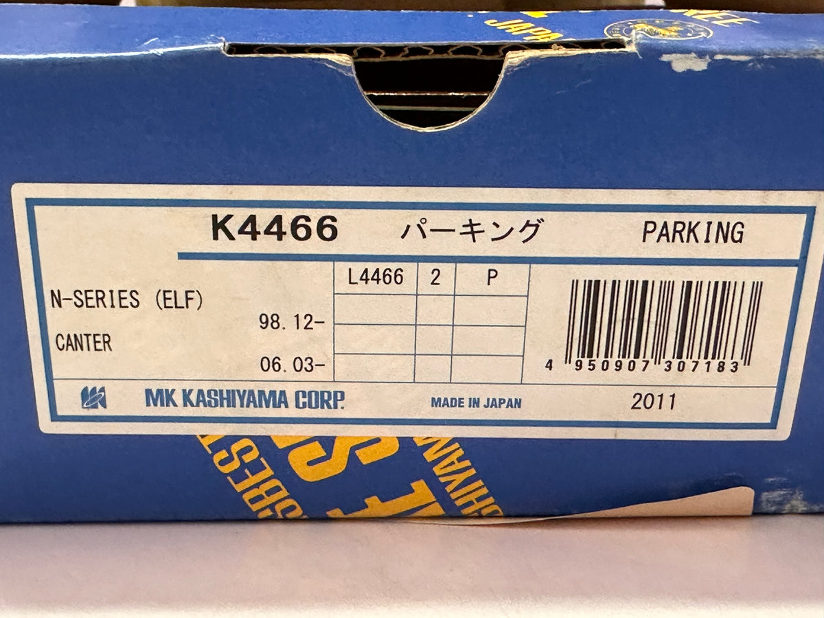 MK Kashiyama K4466 Parking Brake Shoes — Set of 2