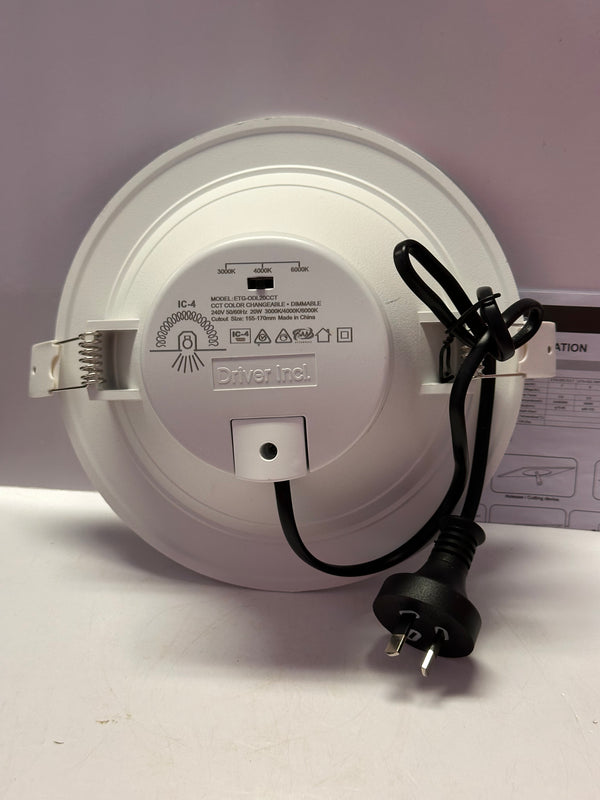 ETG-ODL20CCT 20W Opal LED Downlight