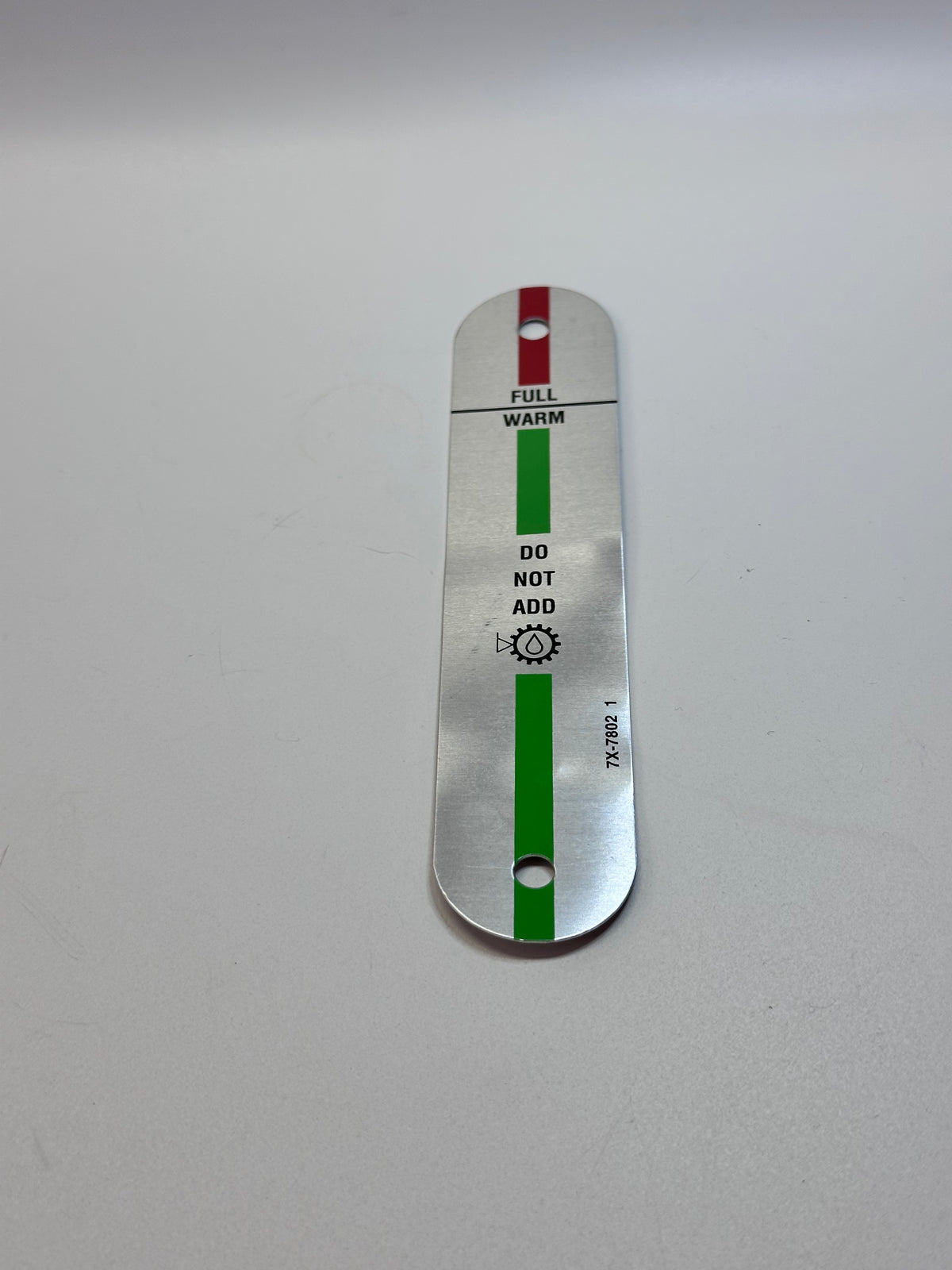 7X-7802 Plate-Information (Hydraulic Oil Level) - Genuine CAT part