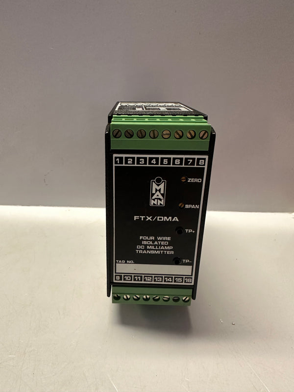 MANN FTX/DMA/4-20mA/0-10Vdc DC Milliamp Transmitter