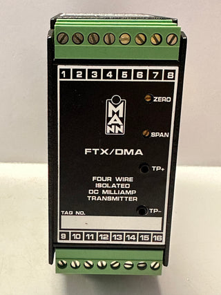 MANN FTX/DMA/4-20mA/0-10Vdc DC Milliamp Transmitter