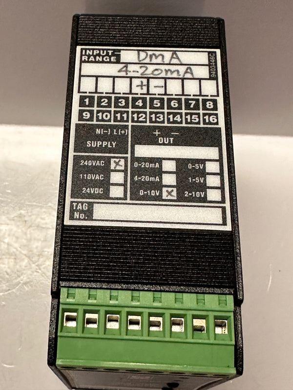 MANN FTX/DMA/4-20mA/0-10Vdc DC Milliamp Transmitter
