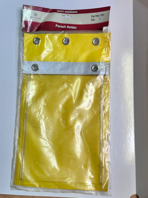 Mayo Hardware PH1 Permit/Document Holder, Yellow