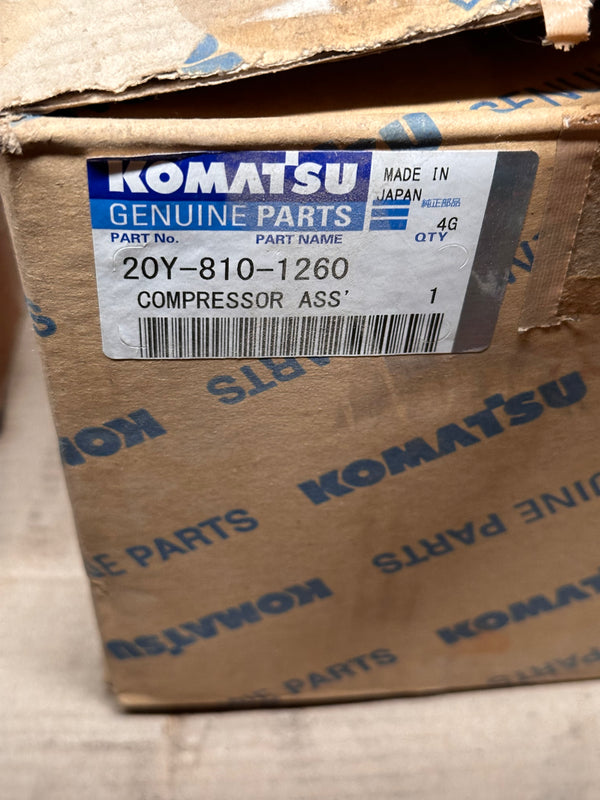 Komatsu 20Y-810-1260 Genuine Compressor Assembly 447220-4053