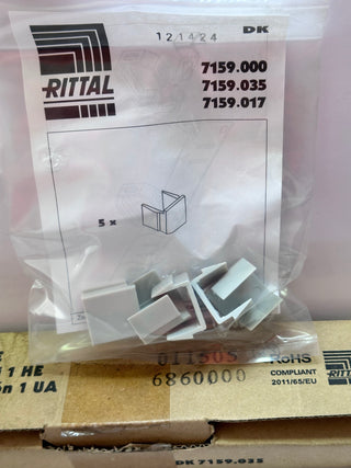 Rittal DK7159.035 Cable Management Panel with Plastic Rings