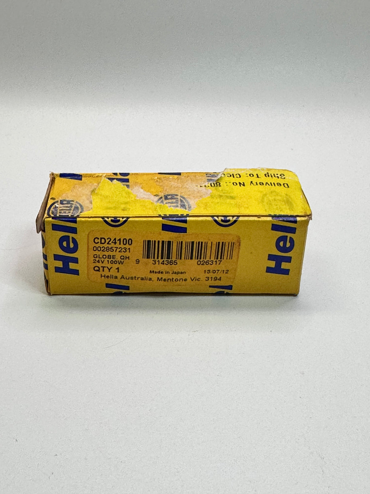 Hella CD24100 H2 Halogen Globe — 24V 100W