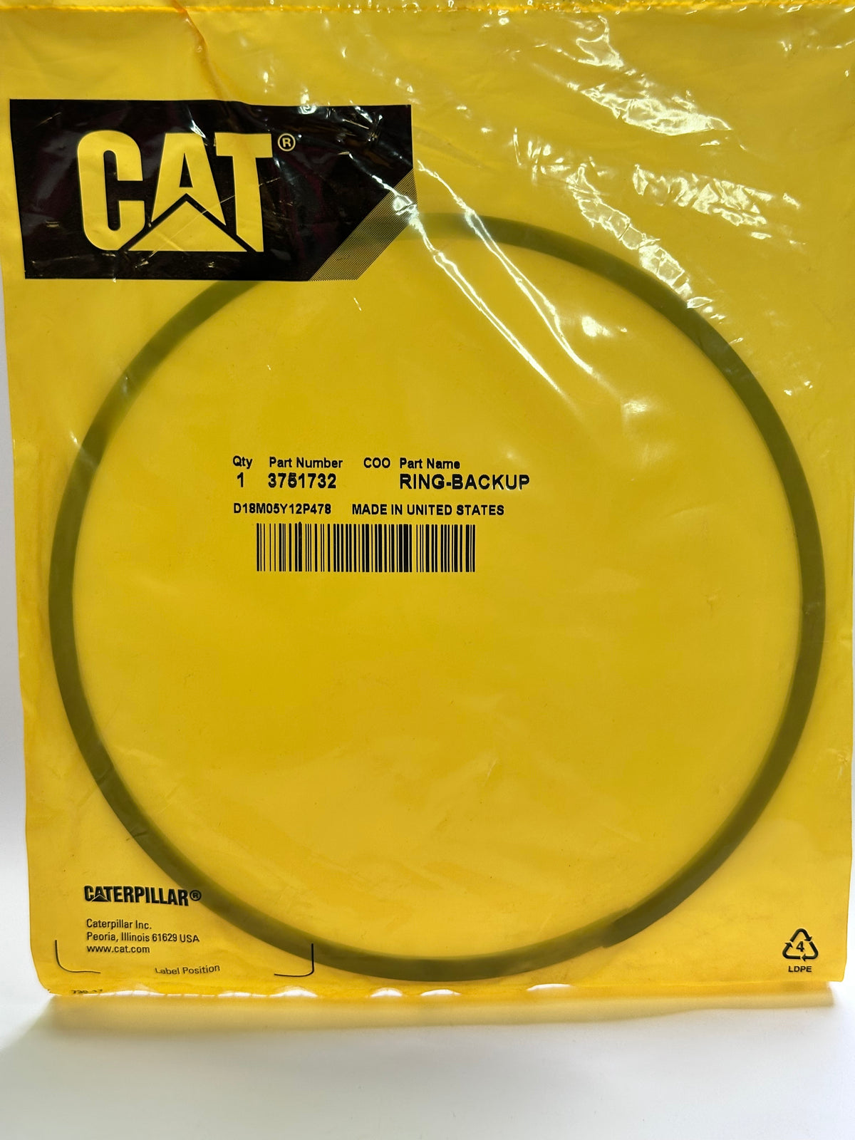 CAT 375-1732 Hydraulic Cylinder Backup Ring