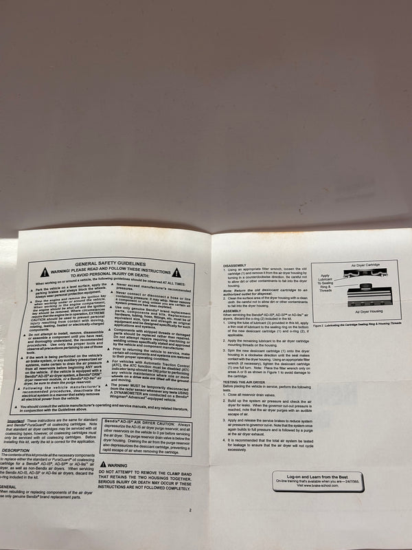 Bendix 5008414PG PuraGuard Genuine Air Dryer Cartridge for AD-IS and AD-SP Air Dryers